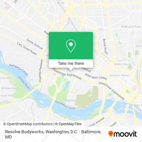 Resolve Bodyworks map