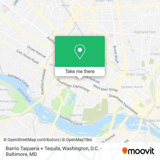 Mapa de Barrio Taqueria + Tequila