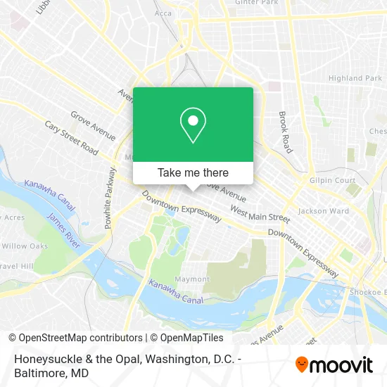 Honeysuckle & the Opal map