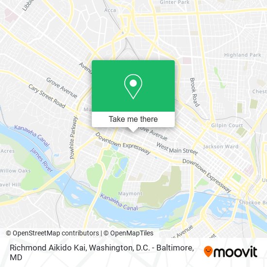 Richmond Aikido Kai map