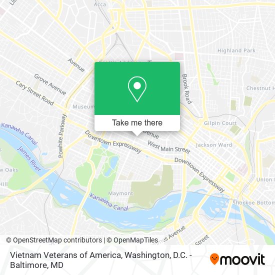 Mapa de Vietnam Veterans of America