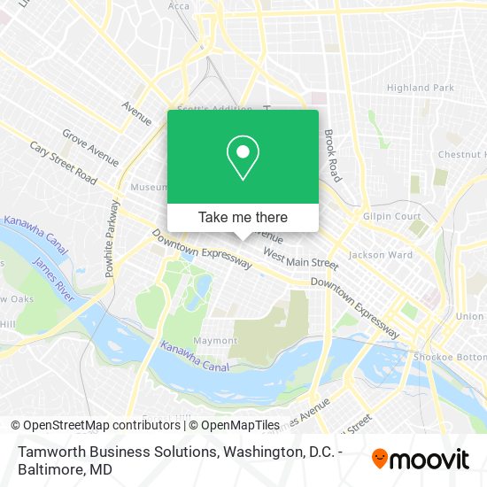 Mapa de Tamworth Business Solutions