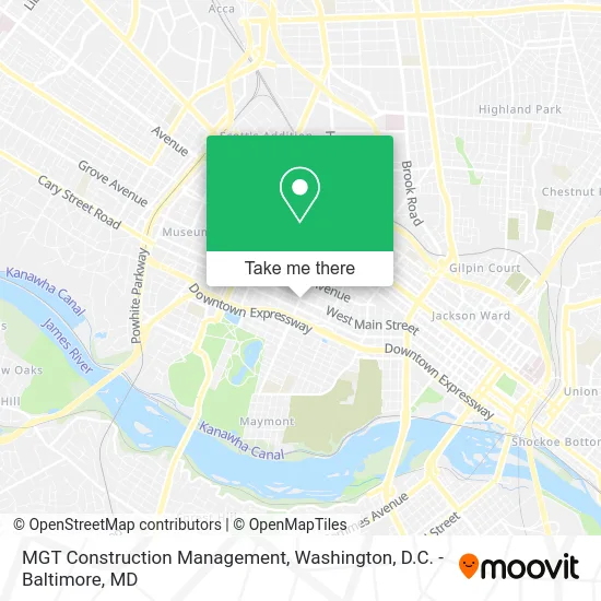 MGT Construction Management map