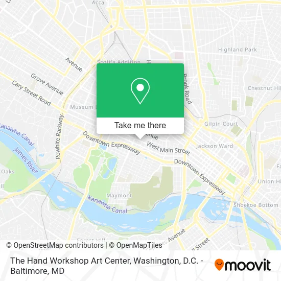 The Hand Workshop Art Center map