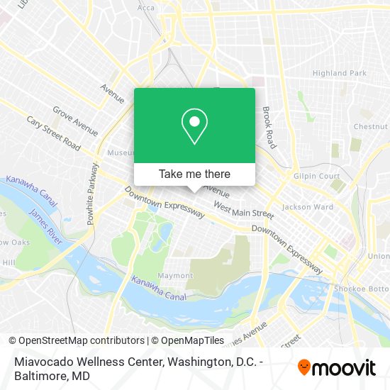 Mapa de Miavocado Wellness Center