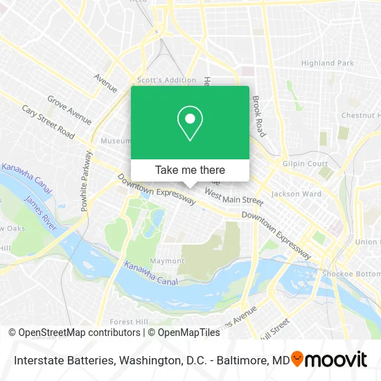 Interstate Batteries map