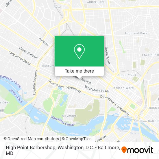 Mapa de High Point Barbershop