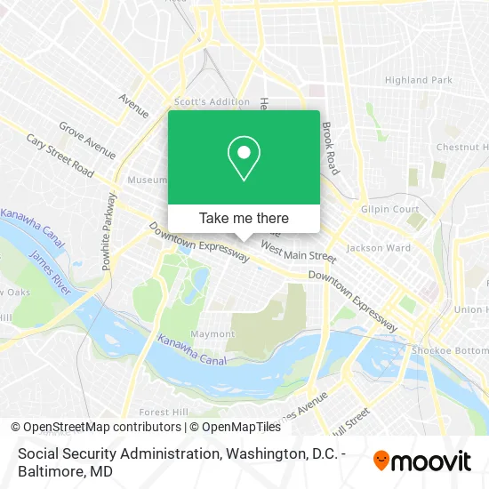 Social Security Administration map
