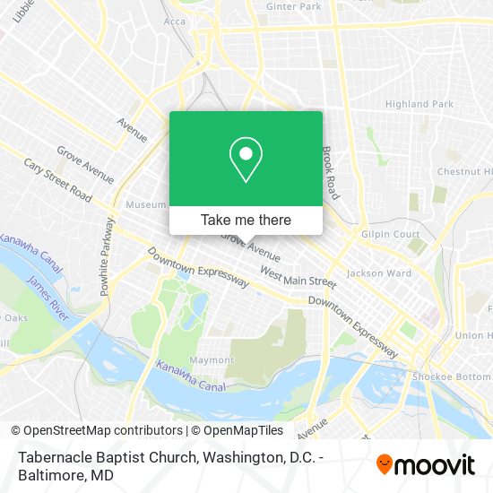 Tabernacle Baptist Church map