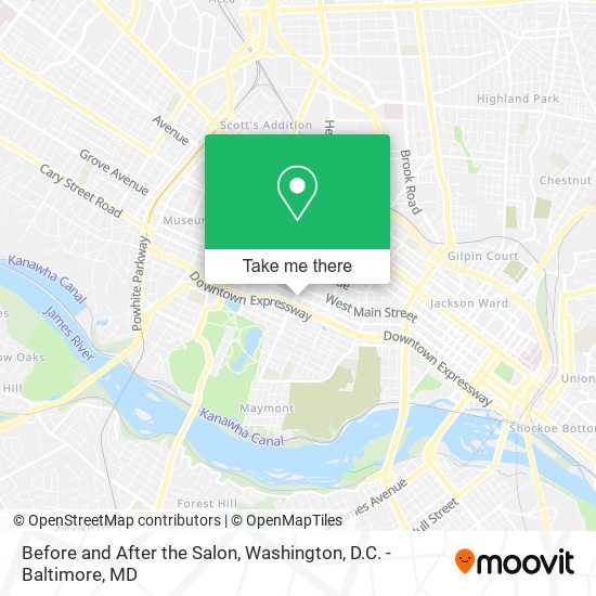 Before and After the Salon map