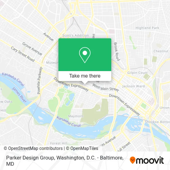 Parker Design Group map