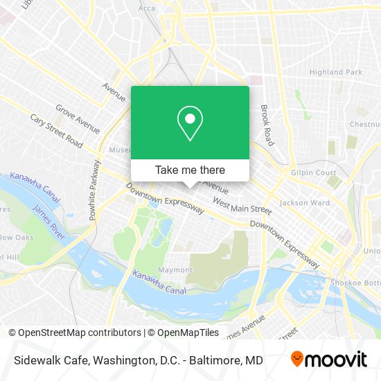 Mapa de Sidewalk Cafe