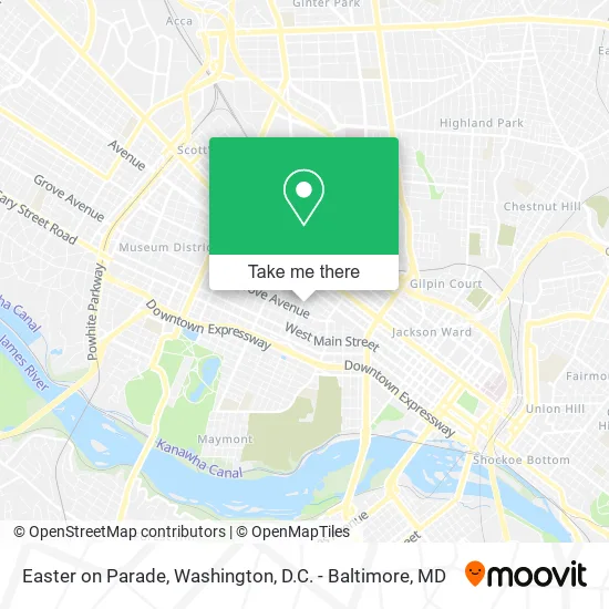 Easter on Parade map