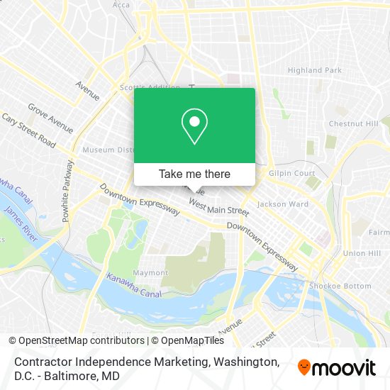 Contractor Independence Marketing map
