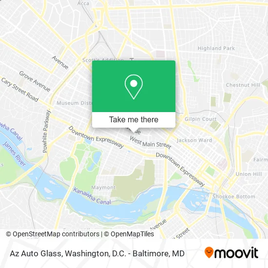 Az Auto Glass map