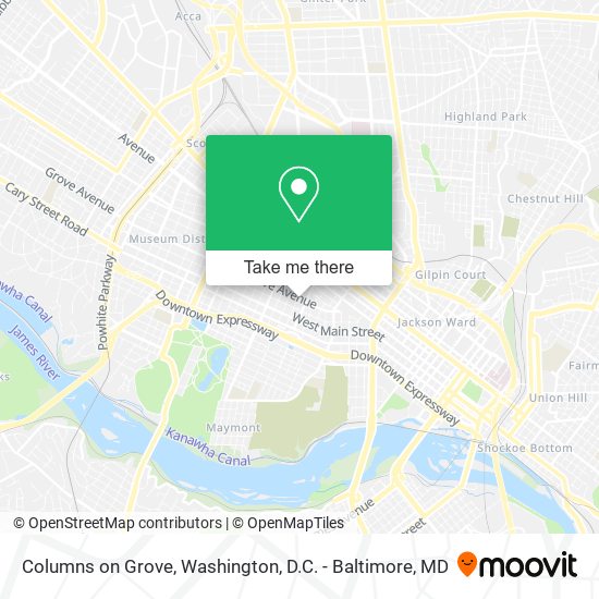 Columns on Grove map