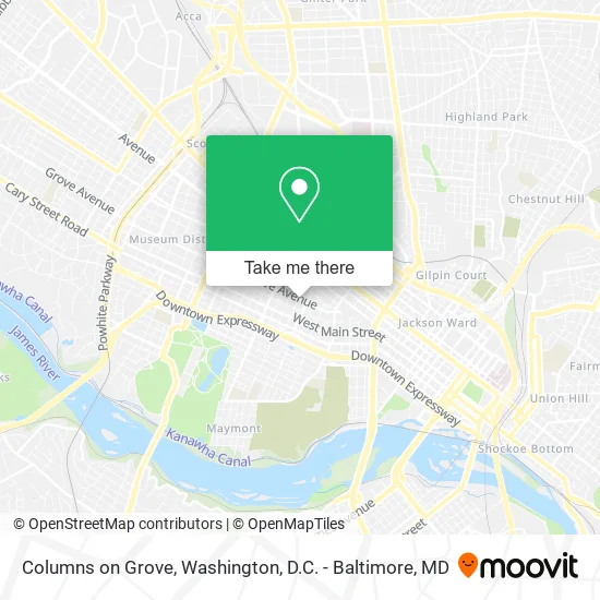 Columns on Grove map