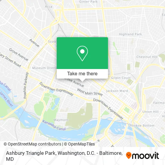 Ashbury Triangle Park map