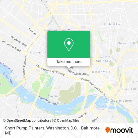 Short Pump Painters map