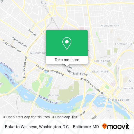 Mapa de Boketto Wellness