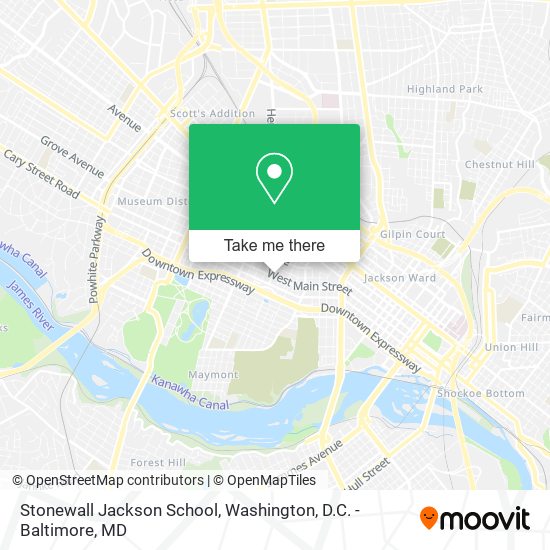 Stonewall Jackson School map