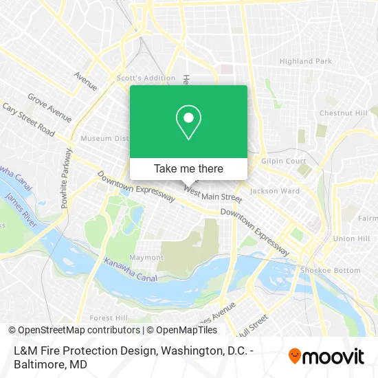 L&M Fire Protection Design map