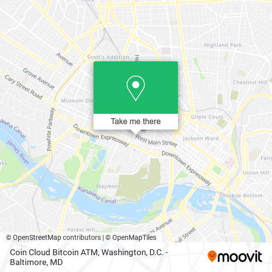 Coin Cloud Bitcoin ATM map