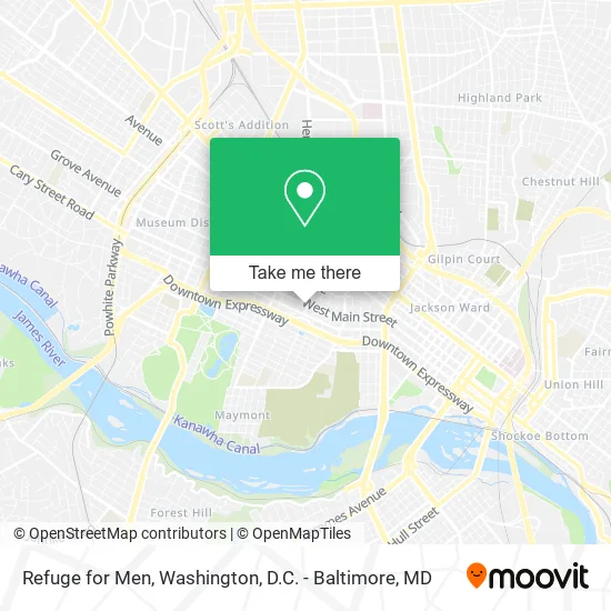 Refuge for Men map