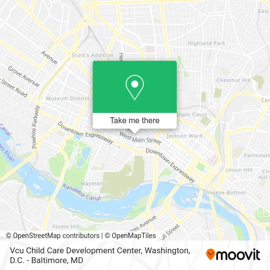 Vcu Child Care Development Center map