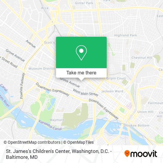 St. James's Children's Center map