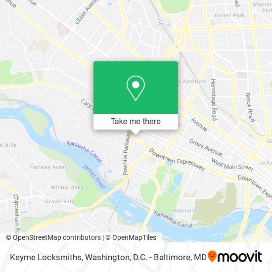 Mapa de Keyme Locksmiths