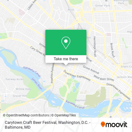 Carytown Craft Beer Festival map
