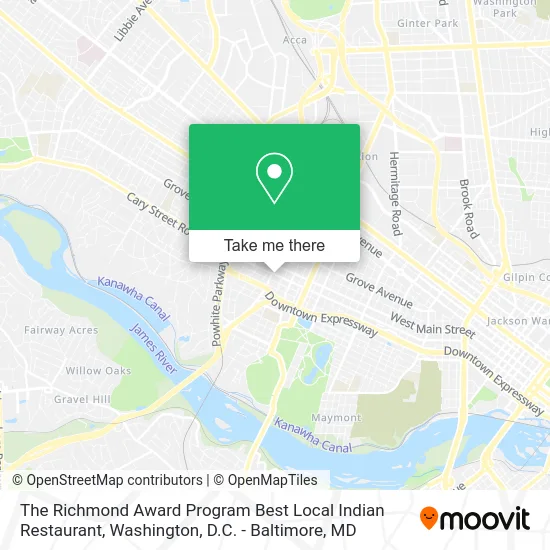 The Richmond Award Program Best Local Indian Restaurant map