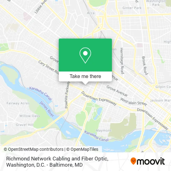 Richmond Network Cabling and Fiber Optic map