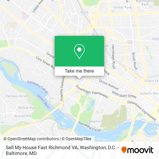 Mapa de Sell My House Fast Richmond VA