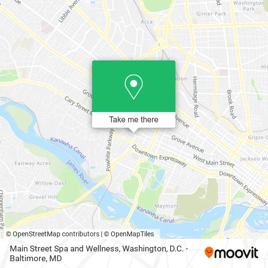 Main Street Spa and Wellness map