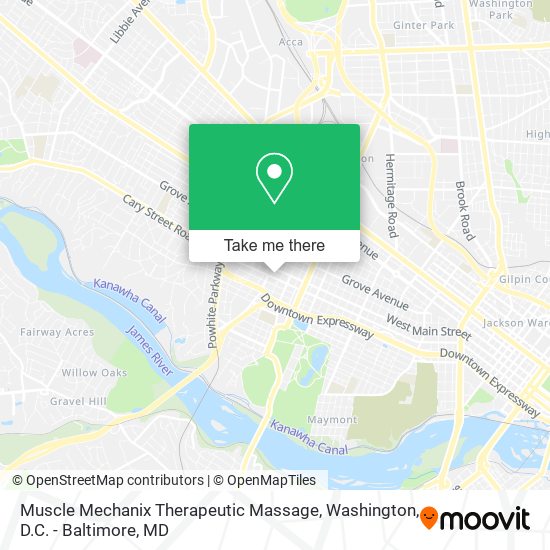 Mapa de Muscle Mechanix Therapeutic Massage