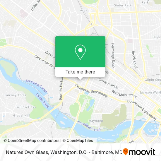 Natures Own Glass map