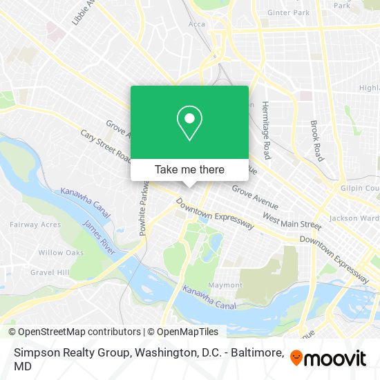 Simpson Realty Group map