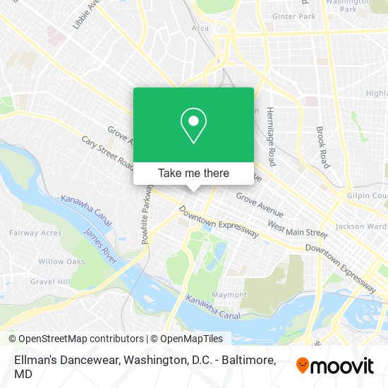 Ellman's Dancewear map