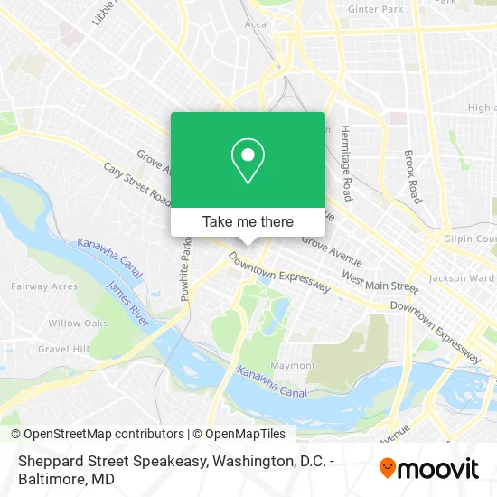 Sheppard Street Speakeasy map