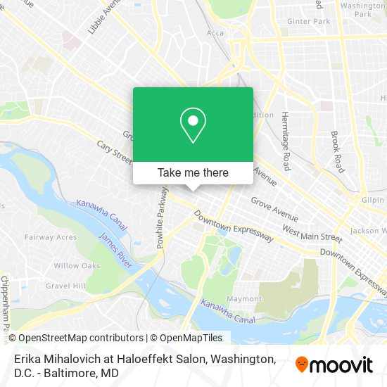 Erika Mihalovich at Haloeffekt Salon map