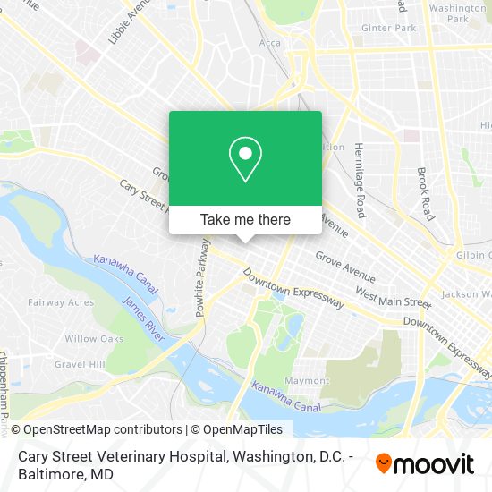 Cary Street Veterinary Hospital map