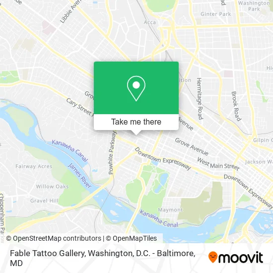 Fable Tattoo Gallery map