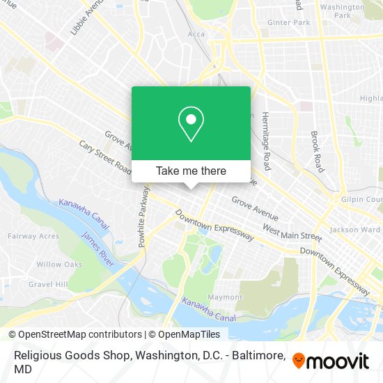 Religious Goods Shop map