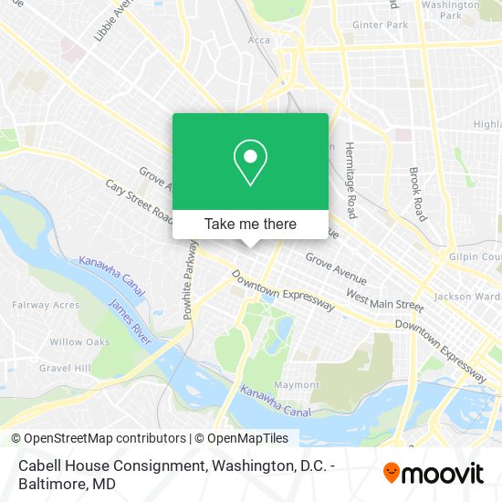 Cabell House Consignment map