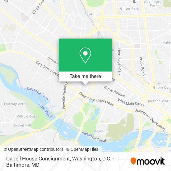 Cabell House Consignment map