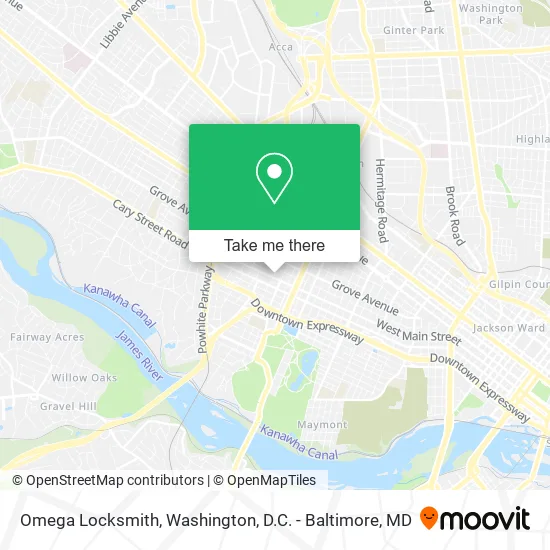 Omega Locksmith map
