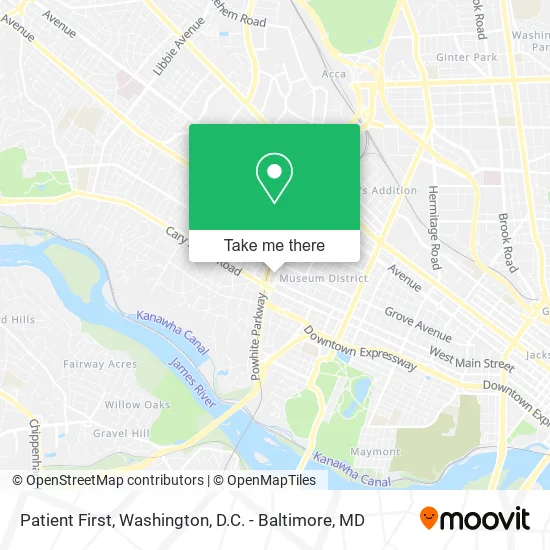 Patient First map