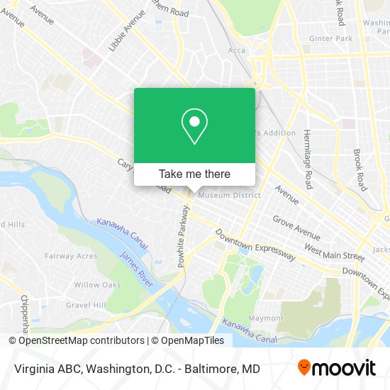 Mapa de Virginia ABC